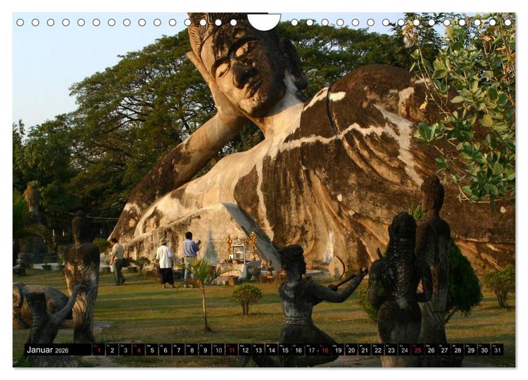 Produktbild: Volksrepublik Laos (Wandkalender 2026 DIN A4 quer), CALVENDO Monatskalender