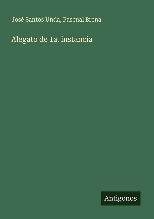 Produktbild: Alegato de 1a. instancia