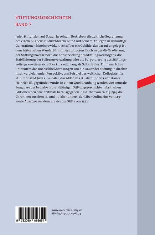 Produktbild: Die Dauer der Stiftung