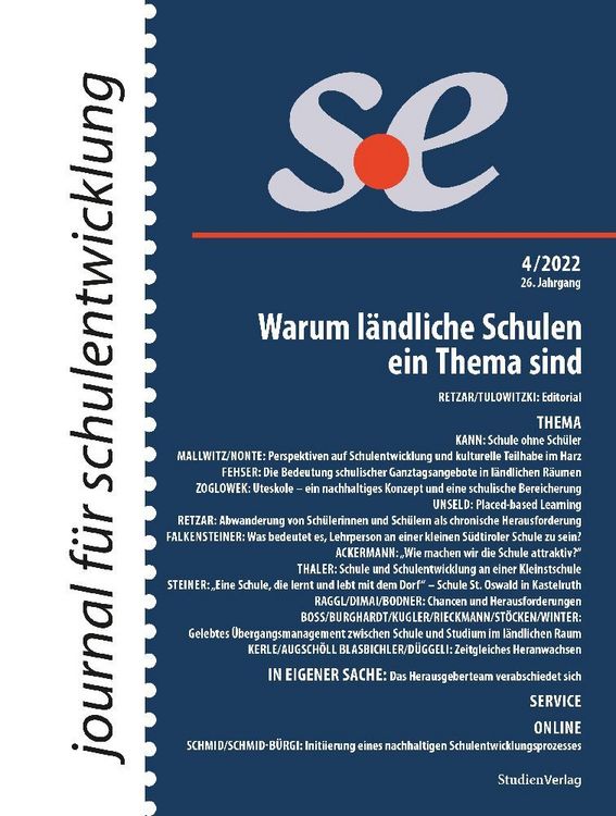Produktbild: Journal f&uuml;r schulentwicklung 4/2022