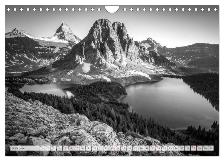 Produktbild: Monochrome Wonders (Wandkalender 2026 DIN A4 quer), CALVENDO Monatskalender