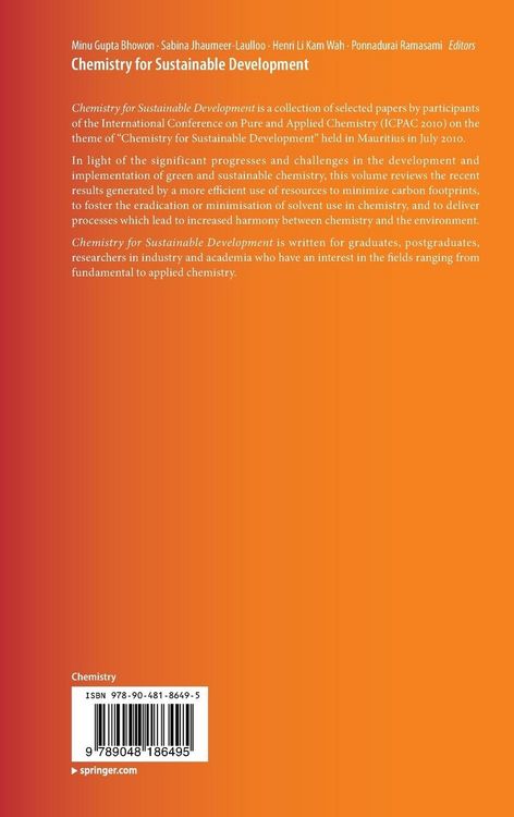 Produktbild: Chemistry for Sustainable Development