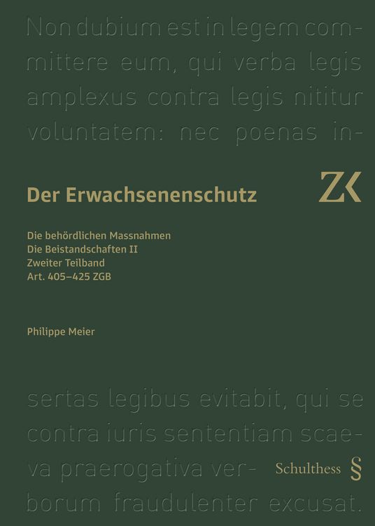 Produktbild: Art. 405-425 ZGB
