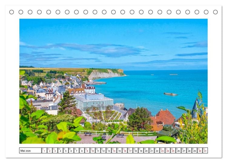 Produktbild: Ein traumhaftes Reiseziel - Normandie und Bretagne (Tischkalender 2026 DIN A5 quer), CALVENDO Monatskalender