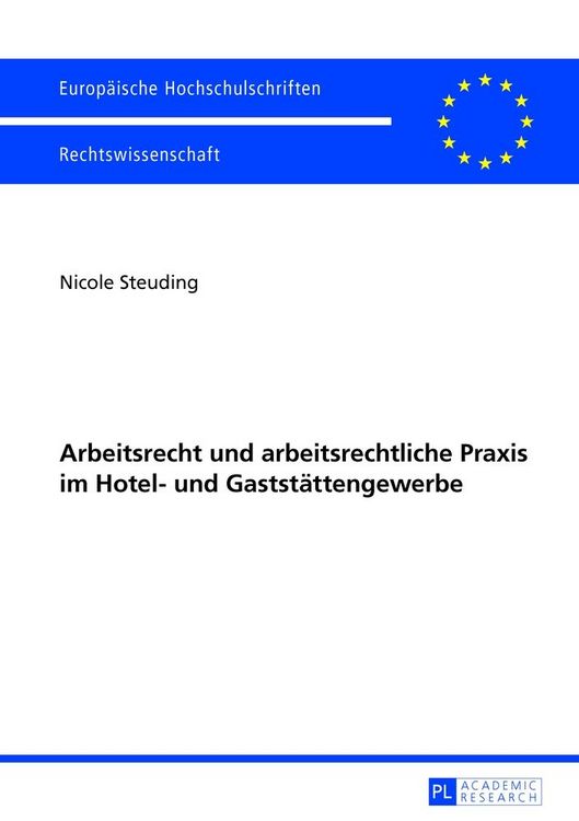 Produktbild: Arbeitsrecht und arbeitsrechtliche Praxis im Hotel- und Gastst&auml;ttengewerbe