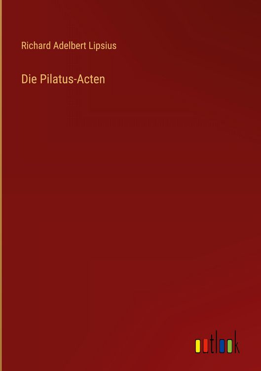 Produktbild: Die Pilatus-Acten