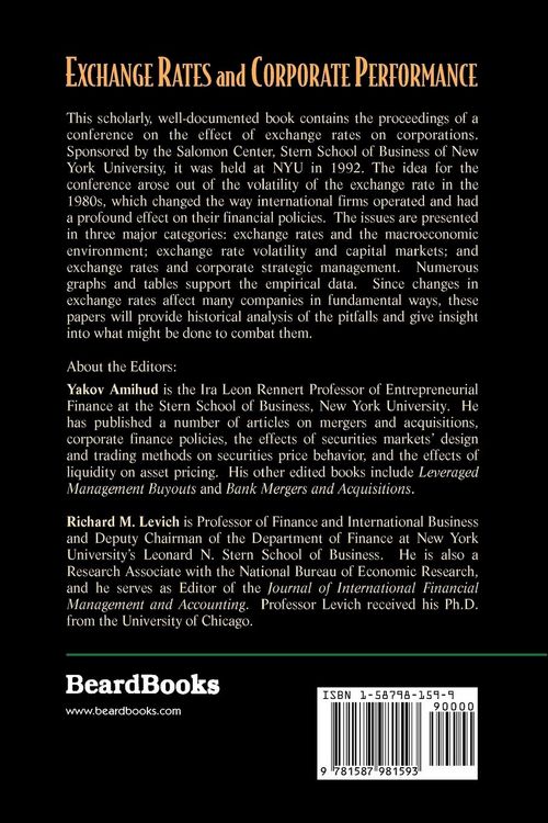 Produktbild: Exchange Rates and Corporate Performance