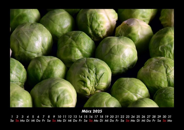 Produktbild: Gem&uuml;sekalender 2025 Fotokalender DIN A3