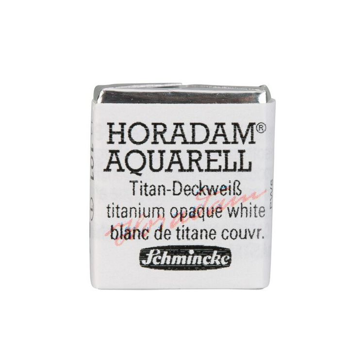 Produktbild: Schmincke Horadam Aquarell 1/2 N&auml;pfchen, Titan-Deckwei&szlig;