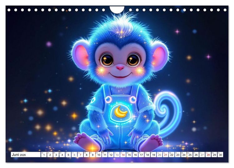 Produktbild: Leuchtende Tierbabys (Wandkalender 2026 DIN A4 quer), CALVENDO Monatskalender