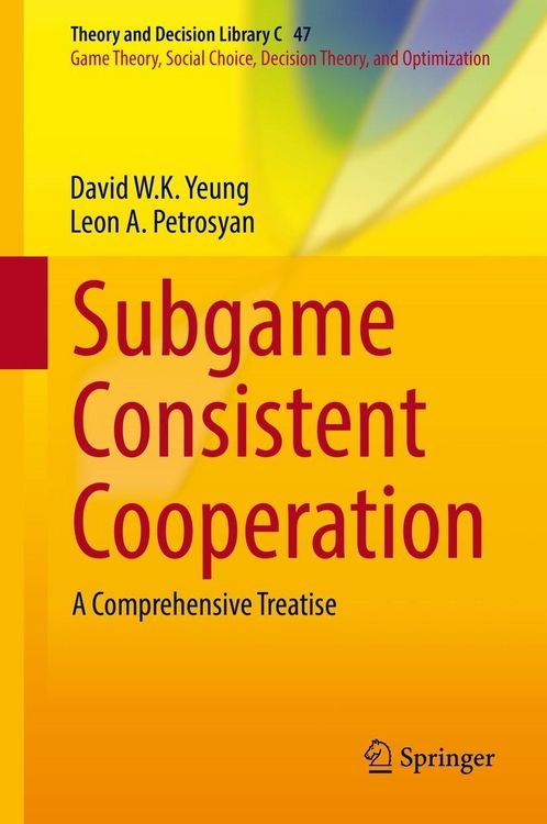 Produktbild: Subgame Consistent Cooperation