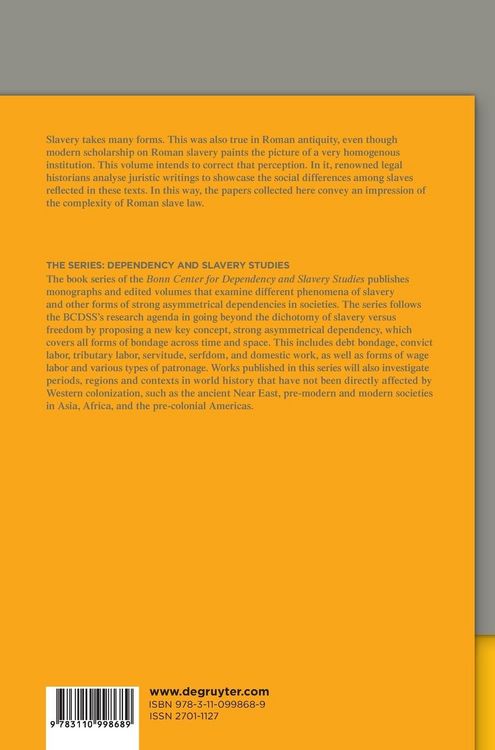 Produktbild: The Position of Roman Slaves