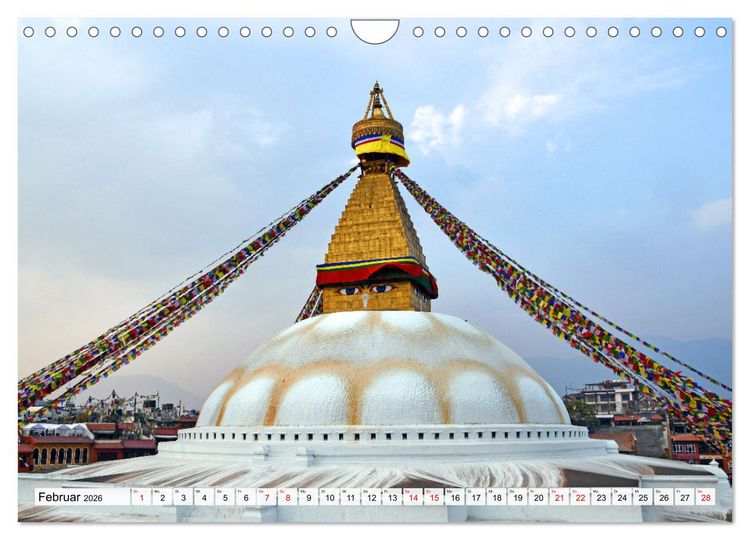 Produktbild: KATHMANDU, Nepals Hauptstadt (Wandkalender 2026 DIN A4 quer), CALVENDO Monatskalender