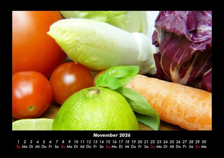 Produktbild: Gem&uuml;sekalender 2026 Fotokalender DIN A3