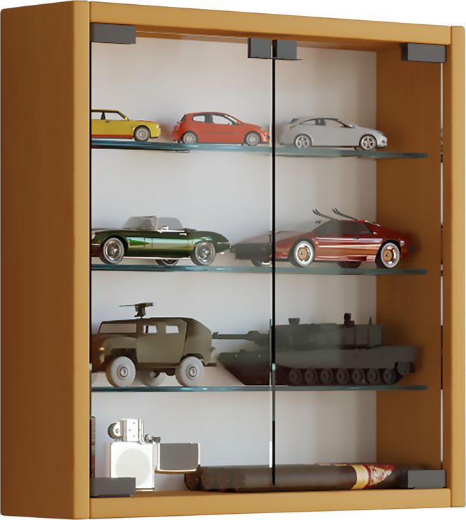 Produktbild: H&auml;ngevitrine Wandvitrine Sammel Deko Mandosa S