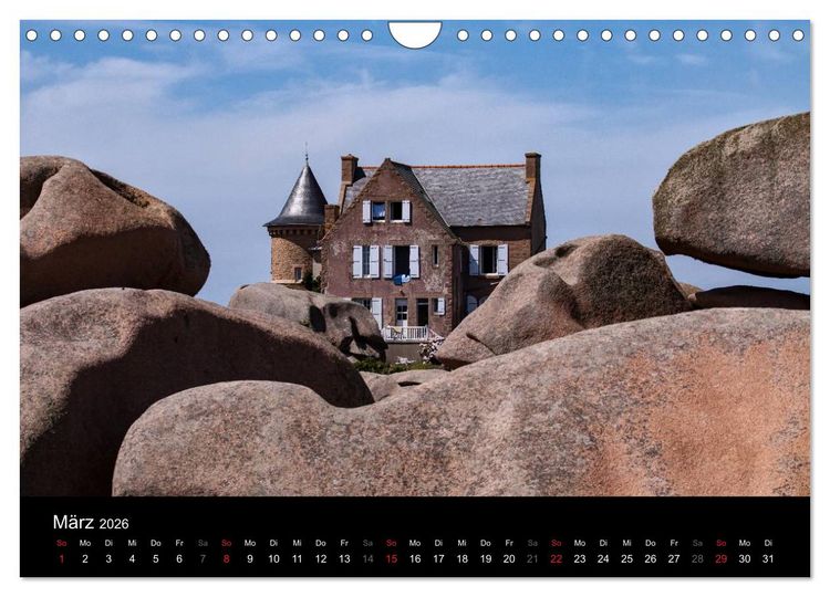 Produktbild: Bretagne - Fotoreise von der Cote de Granit Rose zur Ile de Brehat (Wandkalender 2026 DIN A4 quer), CALVENDO Monatskalender