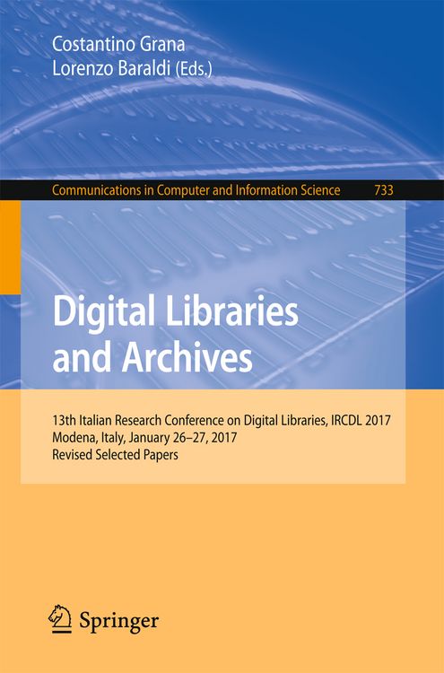 Produktbild: Digital Libraries and Archives