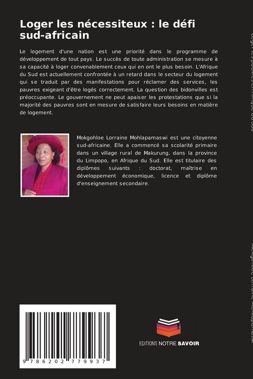 Produktbild: Loger les n&eacute;cessiteux : le d&eacute;fi sud-africain