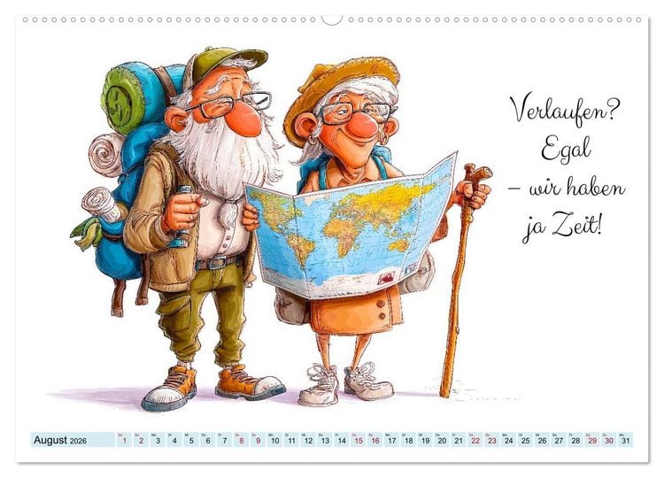 Produktbild: Endlich Rente - So macht Ruhestand Spa&szlig;! (hochwertiger Premium Wandkalender 2026 DIN A2 quer), Kunstdruck in Hochglanz