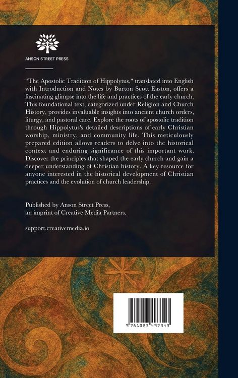 Produktbild: The Apostolic Tradition of Hippolytus