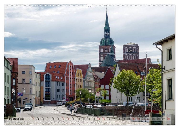 Produktbild: Ein Bummel durch die Hansestadt Stralsund (Wandkalender 2026 DIN A2 quer), CALVENDO Monatskalender