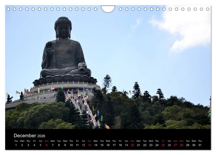 Produktbild: Monuments of Hong Kong 2026 (Wall Calendar 2026 DIN A4 landscape), CALVENDO 12 Month Wall Calendar