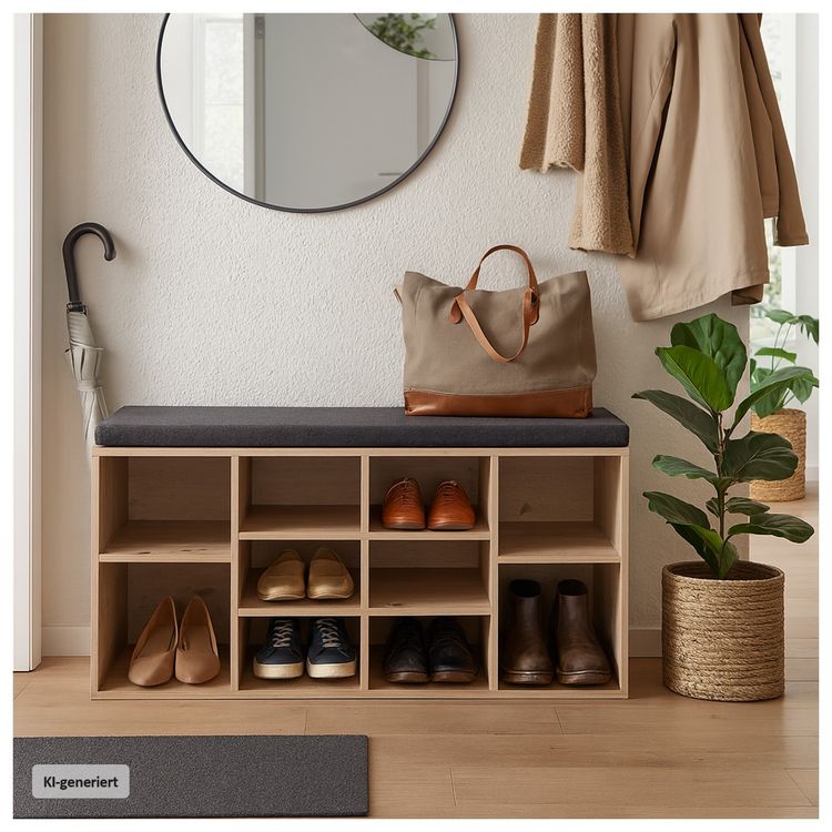 Produktbild: HTI-Living Schuhbank Katja 10 Regalf&auml;cher Artisaneiche Schuhbank Katja 10 Regalf&auml;cher Artisaneiche