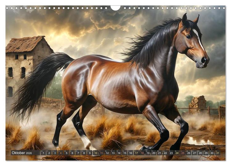 Produktbild: Sch&ouml;ne wilde Mustangs (Wandkalender 2026 DIN A3 quer), CALVENDO Monatskalender