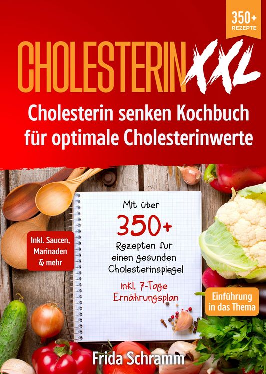 Produktbild: Cholesterin XXL - Cholesterin senken Kochbuch f&uuml;r optimale Cholesterinwerte