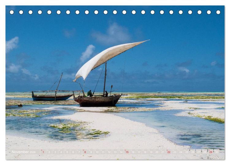 Produktbild: Sansibar - Impressionen von Rolf Dietz (Tischkalender 2026 DIN A5 quer), CALVENDO Monatskalender