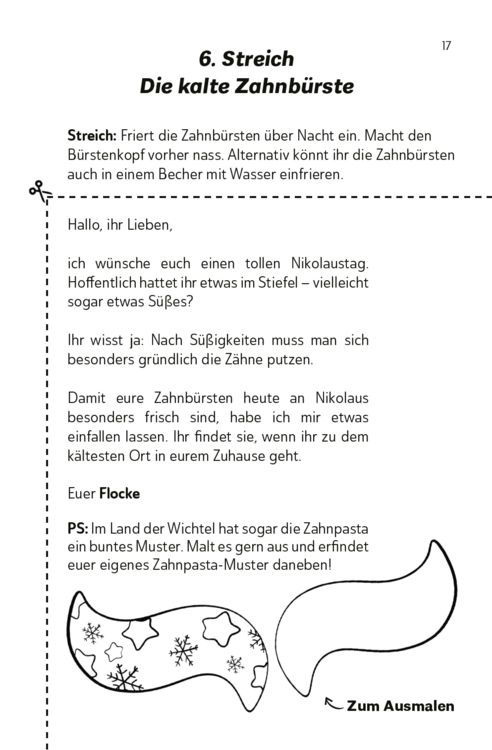 Produktbild: Die lustigsten Wichtelbriefe f&uuml;r Kinder | Zum Ausschneiden & sofort Verwenden | Interaktives Adventskalender-Buch