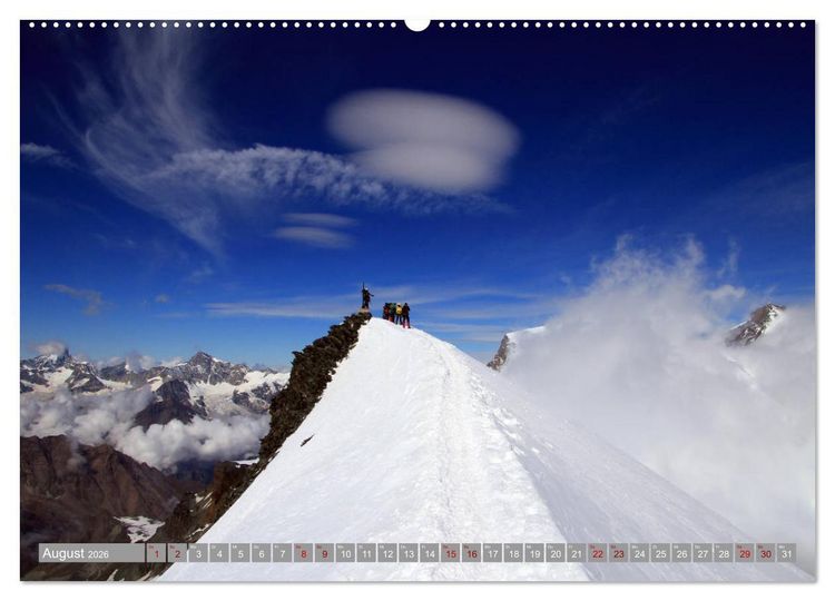 Produktbild: Schweizer Berggipfel (hochwertiger Premium Wandkalender 2026 DIN A2 quer), Kunstdruck in Hochglanz