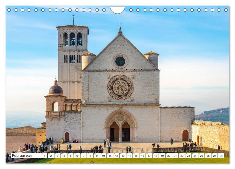 Produktbild: Assisi - Mittelalterliches Herz Italiens (Wandkalender 2026 DIN A4 quer), CALVENDO Monatskalender