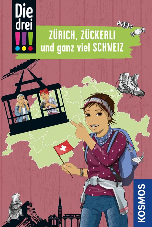 Produktbild: Die drei !!!, Z&uuml;rich, Z&uuml;ckerli und ganz viel Schweiz (drei Ausrufezeichen)