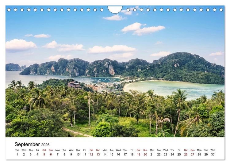 Produktbild: Amazing visit to Thailand (Wall Calendar 2026 DIN A4 landscape), CALVENDO 12 Month Wall Calendar