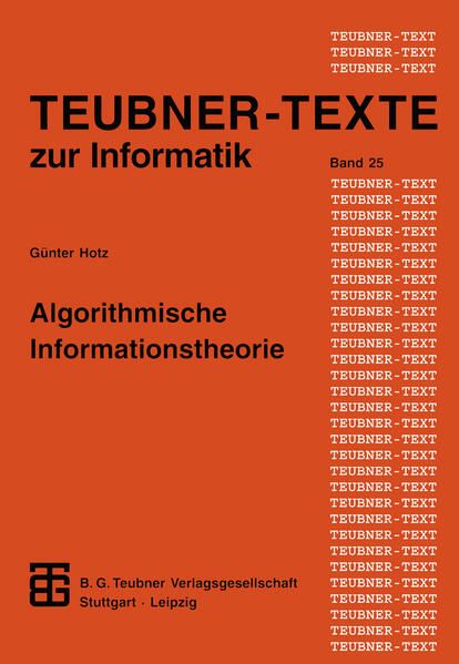 Produktbild: Algorithmische Informationstheorie