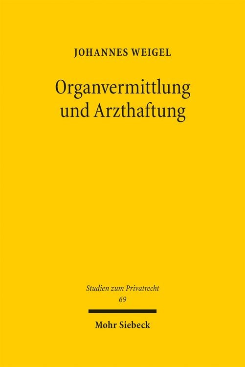 Produktbild: Organvermittlung und Arzthaftung