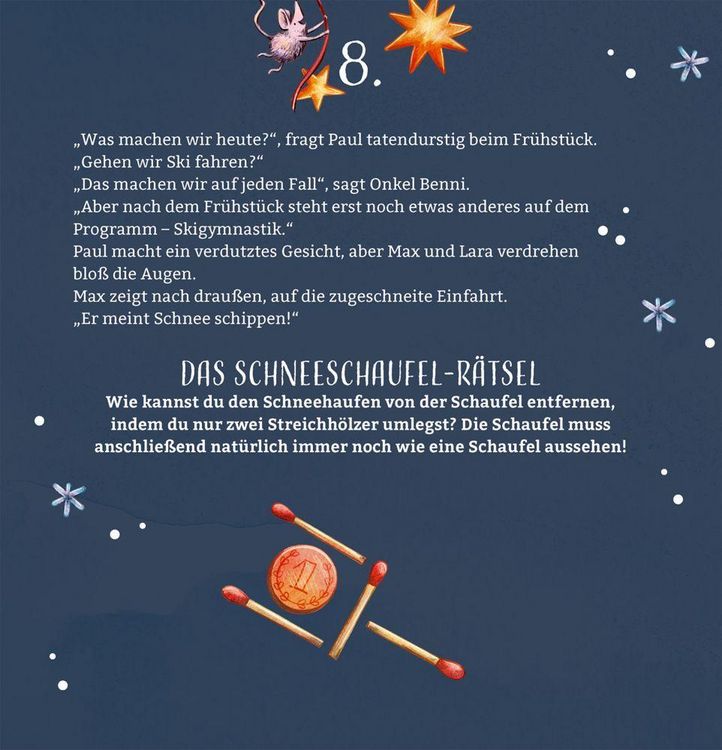 Produktbild: Zettel-Adventskalender &ndash; Aufregende Winterferien in den Bergen