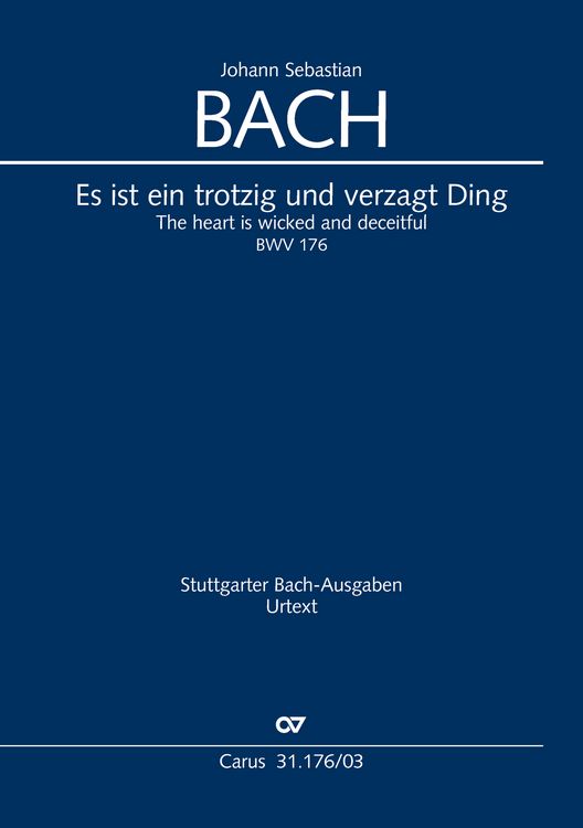 Produktbild: Es ist ein trotzig und verzagt Ding (Klavierauszug)