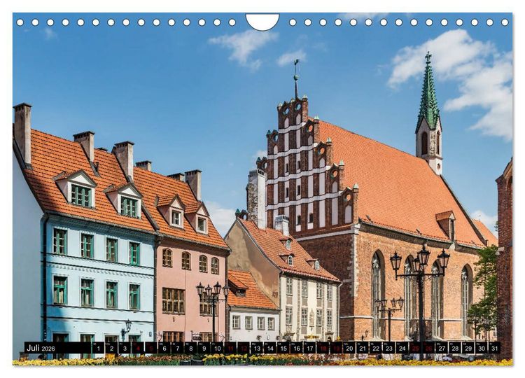Produktbild: Ein Wochenende in Riga (Wandkalender 2026 DIN A4 quer), CALVENDO Monatskalender