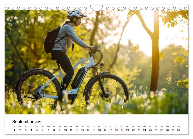 Produktbild: E-Bike einfach cool (Wandkalender 2026 DIN A4 quer), CALVENDO Monatskalender
