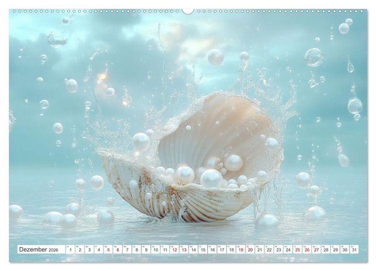 Produktbild: Sandgefl&uuml;ster und Muschelzauber (hochwertiger Premium Wandkalender 2026 DIN A2 quer), Kunstdruck in Hochglanz