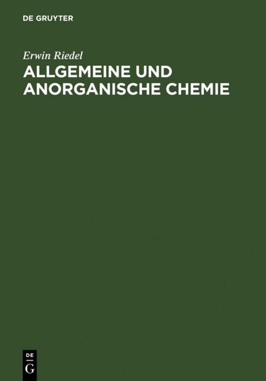Produktbild: Allgemeine und anorganische Chemie