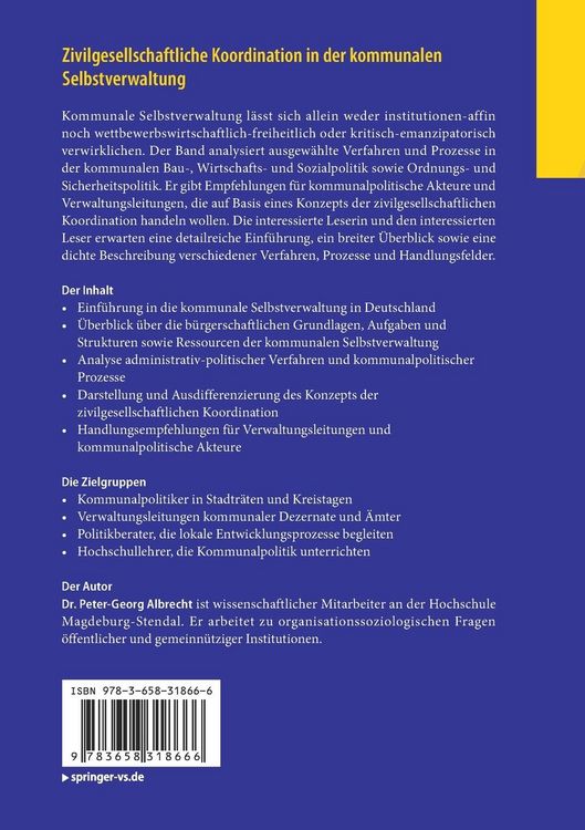 Produktbild: Zivilgesellschaftliche Koordination in der kommunalen Selbstverwaltung