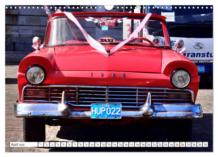 Produktbild: Classic Beauties - Wedding cars in Havana (Wall Calendar 2026 DIN A3 landscape), CALVENDO 12 Month Wall Calendar