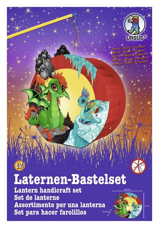 Produktbild: URSUS Laternenzeit Laternen-Bastelset Easy Babydrachen