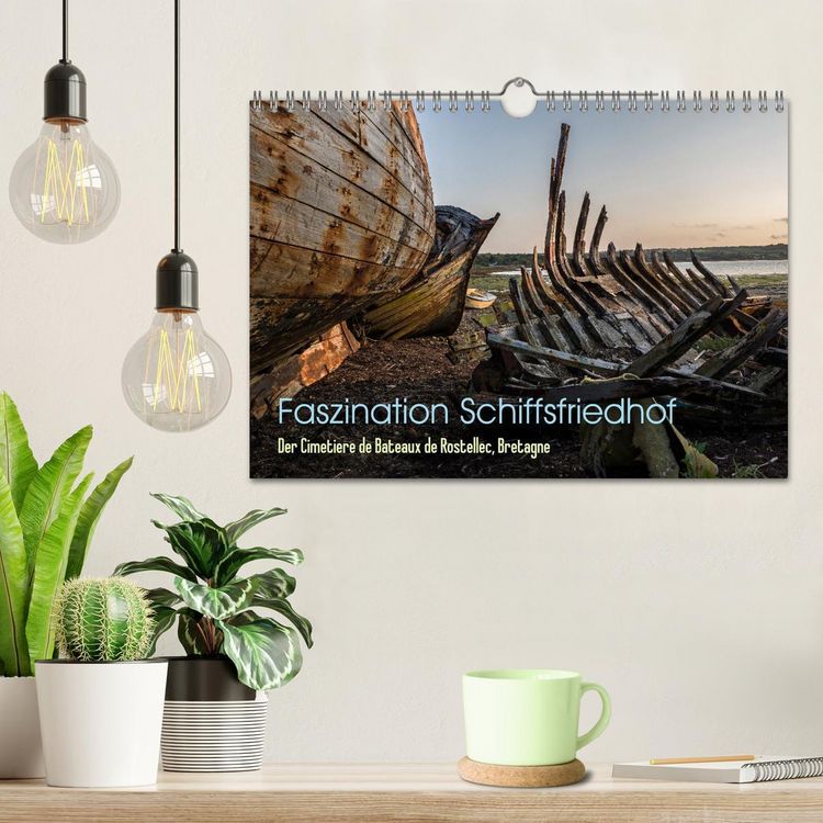 Produktbild: Faszination Schiffsfriedhof (Wandkalender 2026 DIN A4 quer), CALVENDO Monatskalender