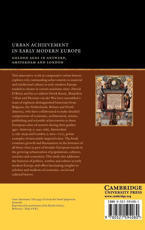 Produktbild: Urban Achievement in Early Modern Europe