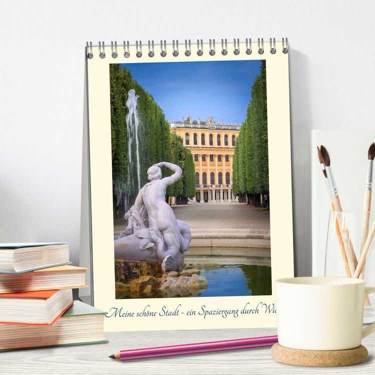 Produktbild: Meine sch&ouml;ne Stadt - ein Spaziergang durch Wien (Tischkalender 2026 DIN A5 hoch), CALVENDO Monatskalender