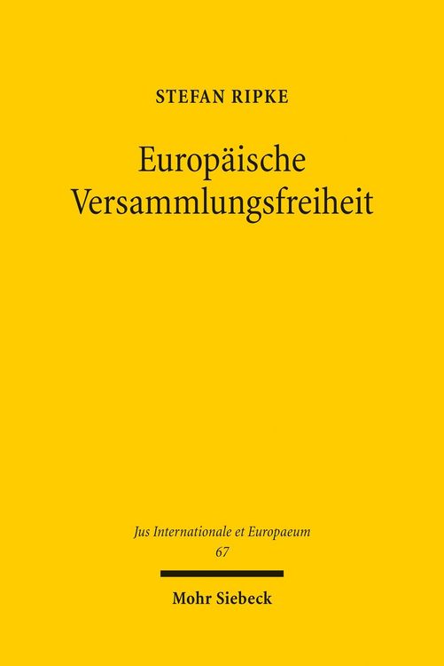 Produktbild: Europ&auml;ische Versammlungsfreiheit